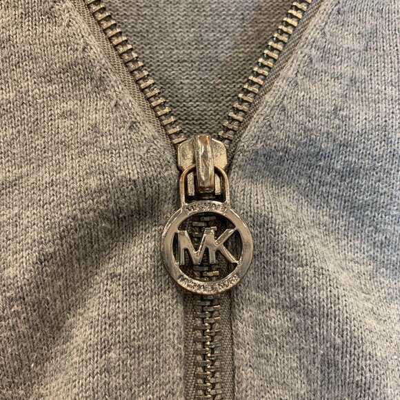 Michael Kors Zip-Up Sweater – Women’s Small, Grey, Stylish & Cozy - Picture 4 of 6